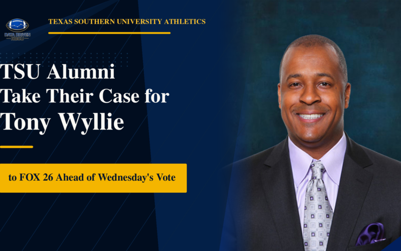 TSU Alumni Take Their Case for Tony Wyllie to FOX 26 Ahead of Wednesday’s Vote