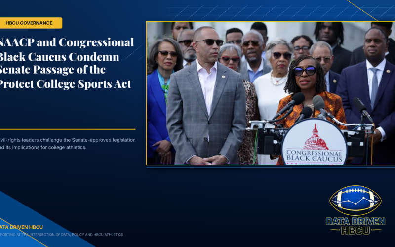 NAACP and Congressional Black Caucus Condemn Senate Passage of the Protect College Sports Act