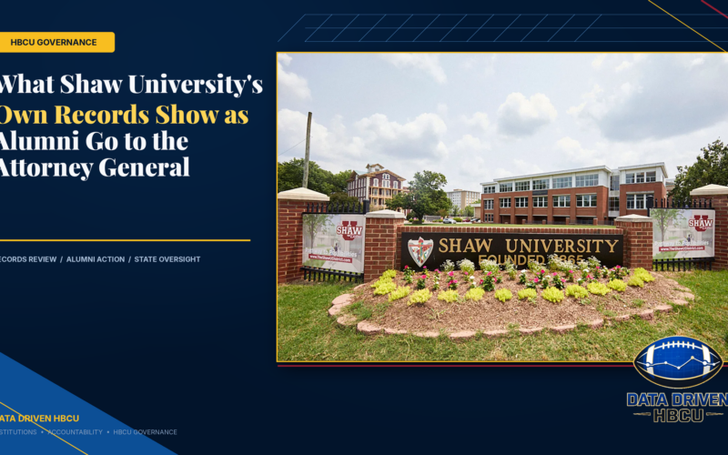 What Shaw University’s Own Records Show as Alumni Go to the Attorney General